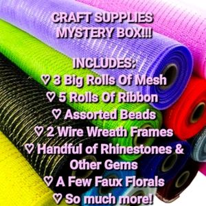 LARGE CRAFT CRAFTING SUPPLIES MYSTERY BOX 🗃